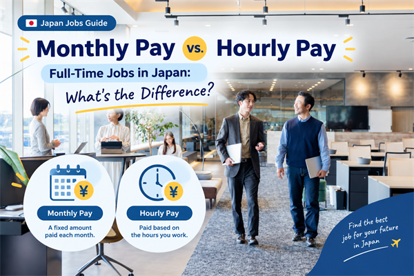 Monthly Pay vs. Hourly Pay Full-Time Jobs in Japan: What’s the Difference?