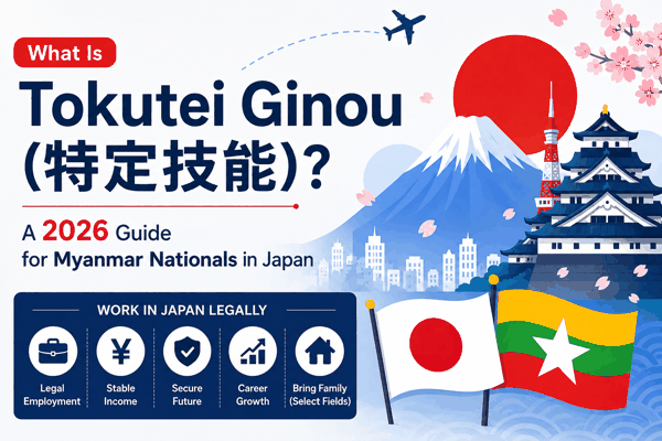 What Is Tokutei Ginou (特定技能)? A 2026 Guide for Myanmar Nationals in Japan